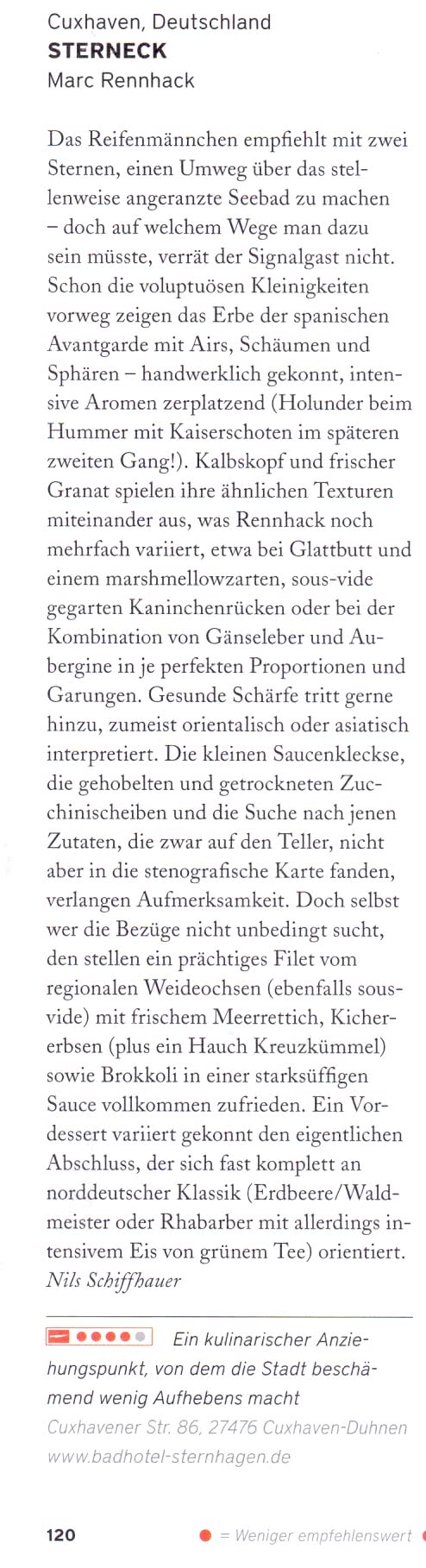 Artikel über das Sterneck
