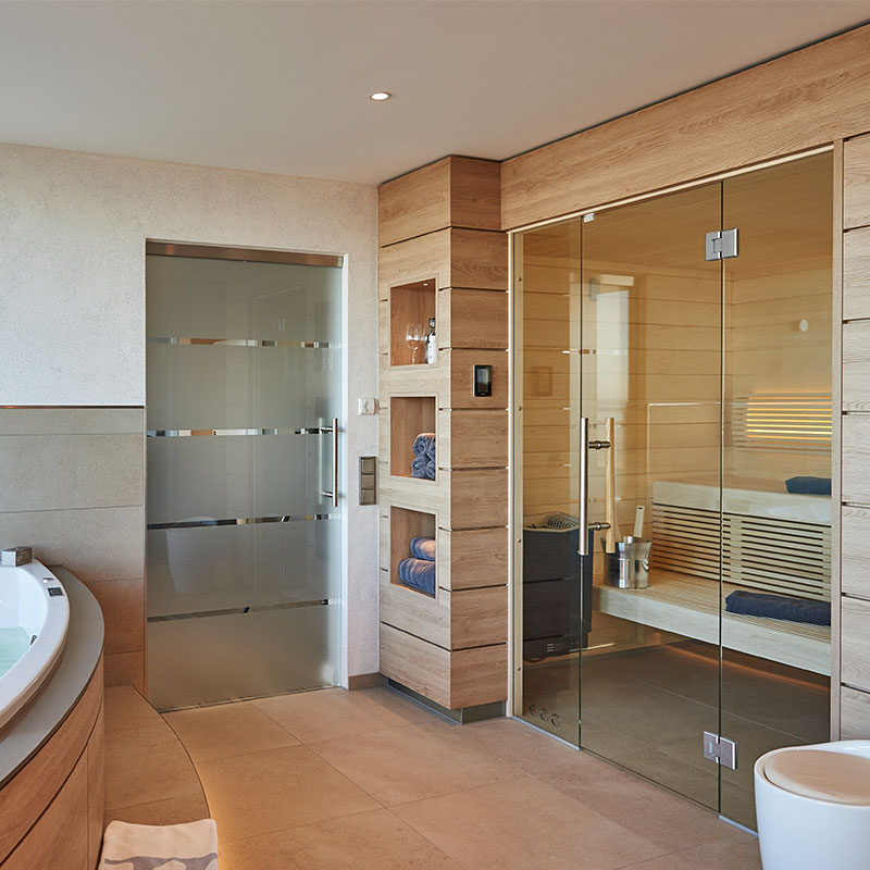 Seesicht-Sauna in der Private-Spa-Suite