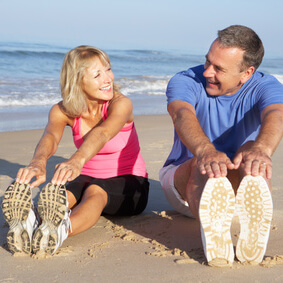 Fitness am Nordseestrand